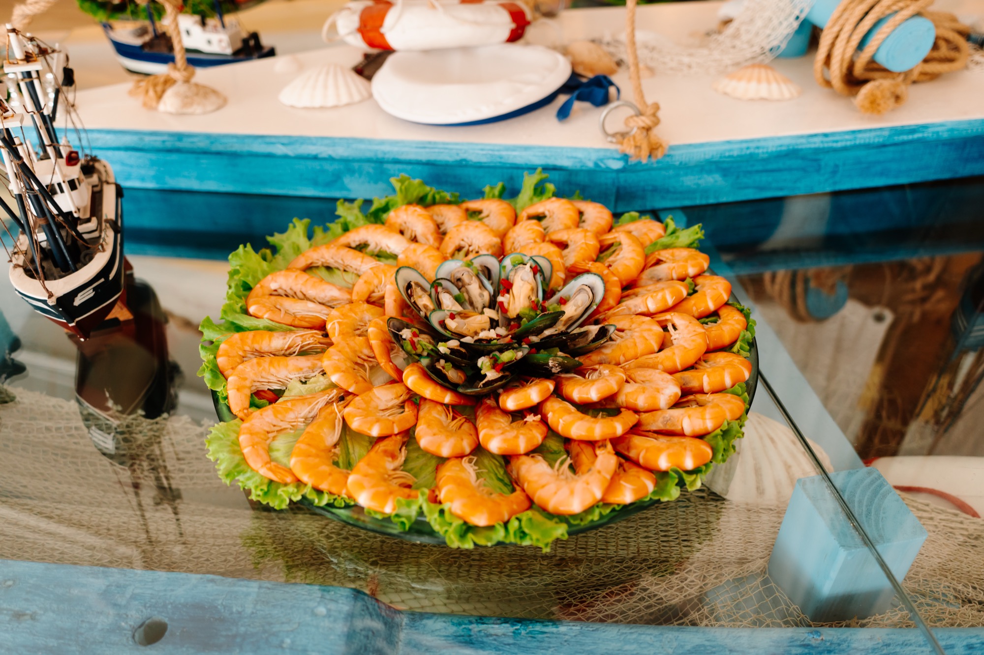 Detalhe de catering preparado na Quinta do Ribeiro