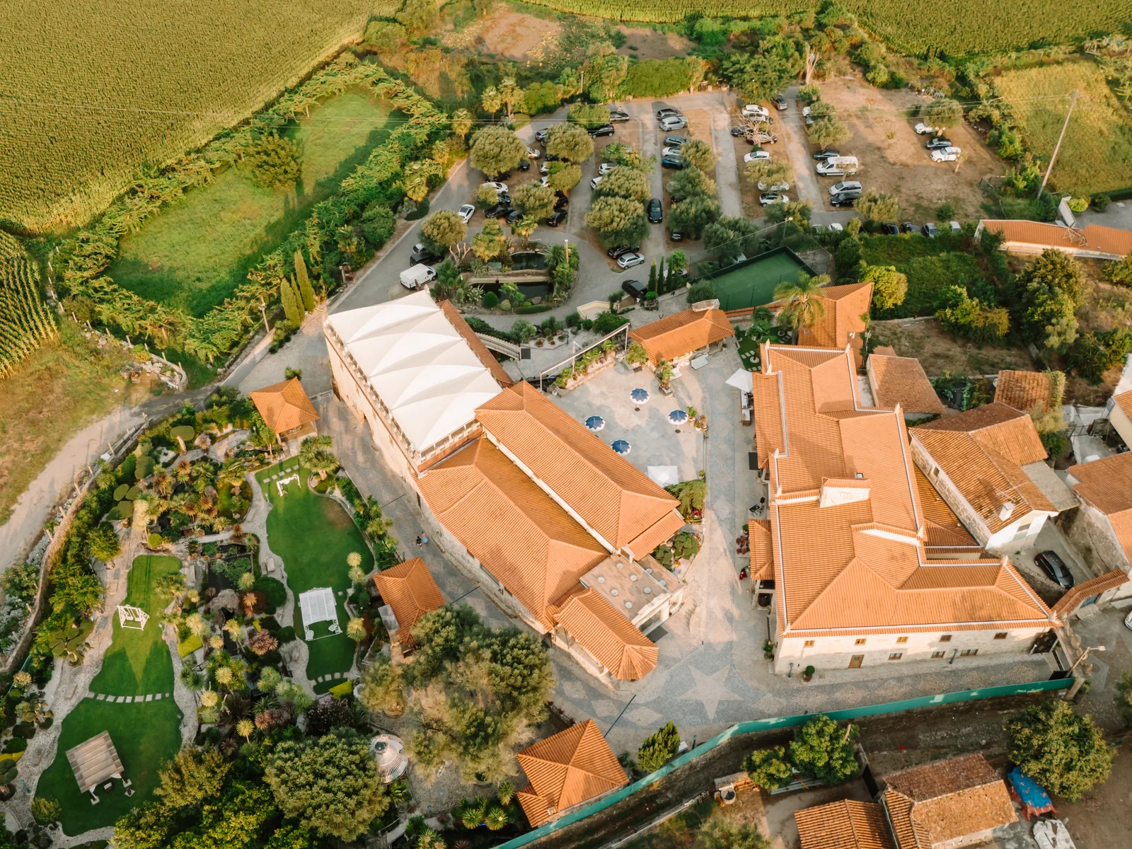 Edifício histórico da Quinta do Ribeiro em Balugães